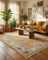 Arcadia Rugs Collection Area Rug - Eden (Yellow) Rectangle Yellow  lifestyle 28