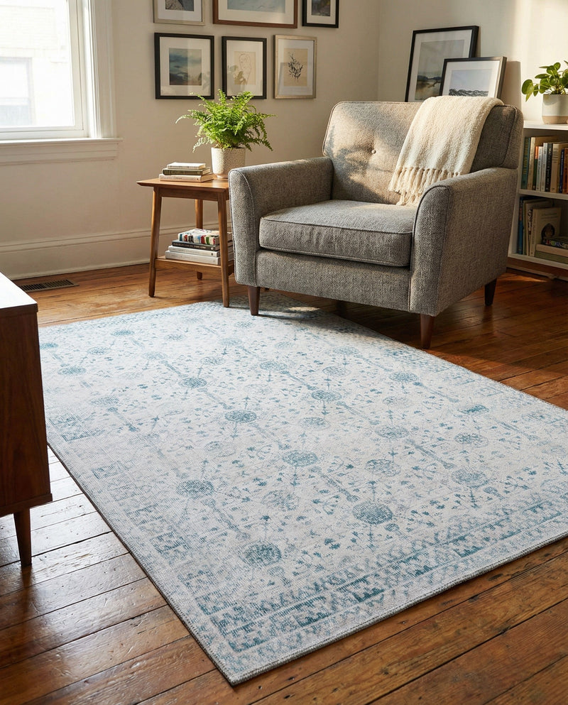 Heritage Elegance Collection Area Rug -  Chatsworth Rectangle Ivory  lifestyle 28