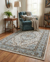 Mykonos Manor Collection Area Rug - Delos Rectangle Blue  lifestyle 23