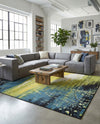 Venetian Elegance Collection Area Rug -  Chioggia Rectangle Light Green  lifestyle 14