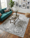 Bloomsbury Elegance Collection Area Rug - Mayfair Rectangle Gray  lifestyle 19