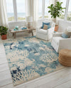 Sorrento Shores Collection Area Rug -  Vico Rectangle Light Blue  lifestyle 38