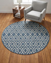 Urban Oasis Rugs Collection Area Rug -  Boulevard (Blue) Round Blue  lifestyle 42