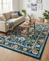 Adriana Terrace Collection Area Rug -  Positano (Navy Blue) Rectangle Navy Blue  lifestyle 12