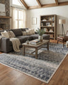 Aegean Elegance Collection Area Rug -  Santorini Rectangle Gray  lifestyle 12