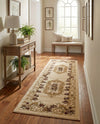 Versailles Elegance Collection Area Rug -  Louveciennes (Cream) Runner Cream  lifestyle 39