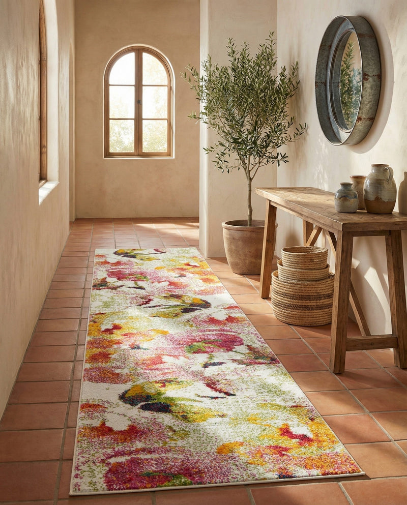 Venetian Elegance Collection Area Rug -  Marghera Runner Ivory  lifestyle 75