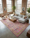 Sierra Collection Area Rug -  Shasta Rectangle Pink  lifestyle 15