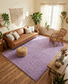 Plush Oasis Collection Area Rug - Serenity (Lilac) Rectangle Lilac  lifestyle 30
