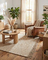 Savannah Jute Collection Area Rug - Seashore Rectangle Ivory  lifestyle 18