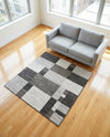 Autumn Meadow Collection Area Rug -  Sycamoreside (Gray) Square Gray  lifestyle 30