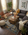 Chateau Elegance Collection Area Rug -  Luxembourg Rectangle Gray  lifestyle 13