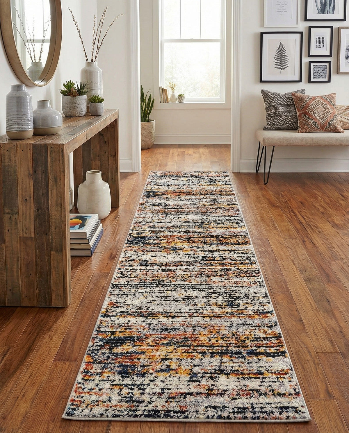 Santa Fe Trails Collection Area Rug -  Chaparral Runner Multi  lifestyle 142