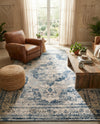 Riviera Elegance Collection Area Rug -  Menton (Blue) Rectangle Blue  lifestyle 23