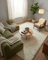 Plush Oasis Collection Area Rug - Serenity (Pure Ivory) Rectangle Pure Ivory  lifestyle 30