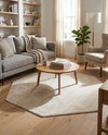 Bloomsbury Elegance Collection Area Rug -  Kensington (Ivory) Octagon Ivory  lifestyle 70