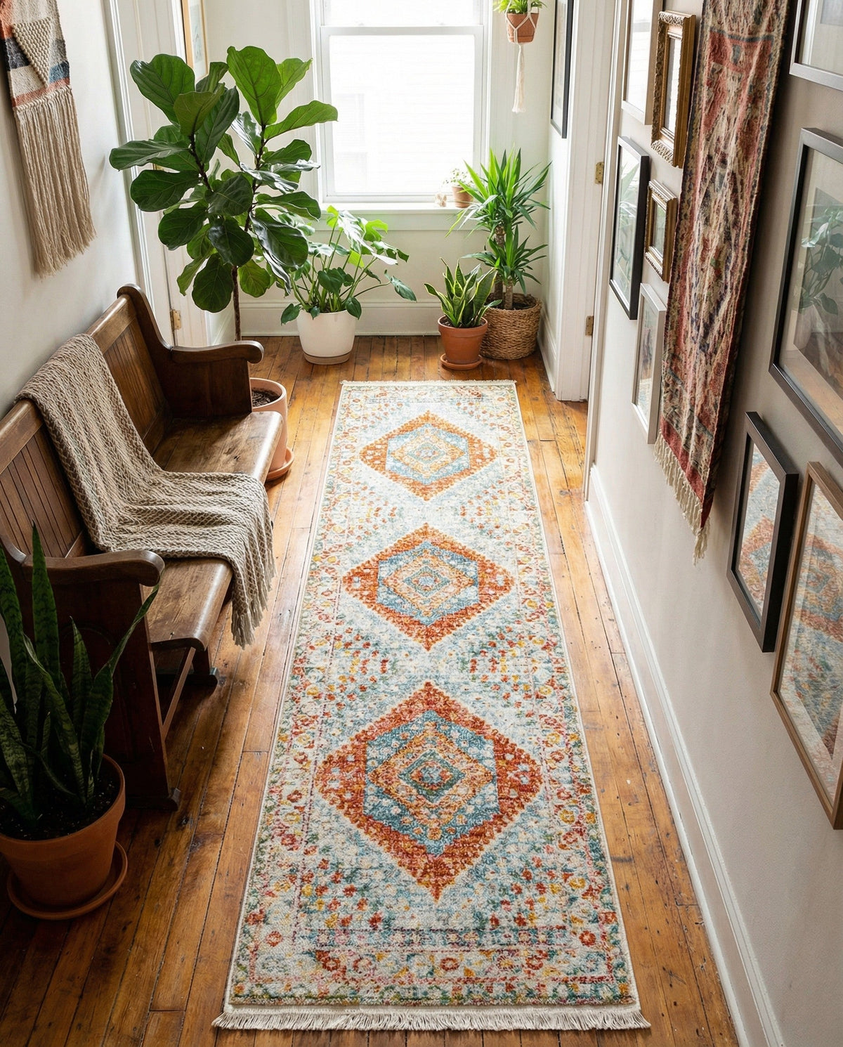 Arcadia Rugs Collection Area Rug -  Xanadu Runner Salmon  lifestyle 88