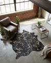 Savannah Hideaway Collection Area Rug -  Savannah Rectangle Black and Gold  lifestyle 3