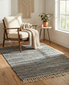 Osian Looms Collection Area Rug - Capri Rectangle Blue  lifestyle 18