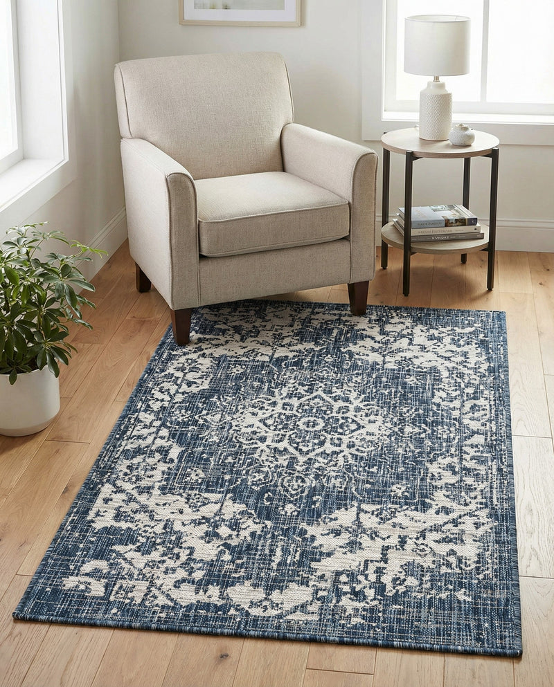 Urban Oasis Rugs Collection Area Rug -  Penthouse (Blue) Rectangle Blue  lifestyle 28