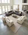 Seaside Serenity Collection Area Rug - Veranda (Beige) Square Beige  lifestyle 49