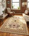 Tabriz Tapestries Collection Area Rug - Azerbaijan (Ivory) Rectangle Ivory  lifestyle 17