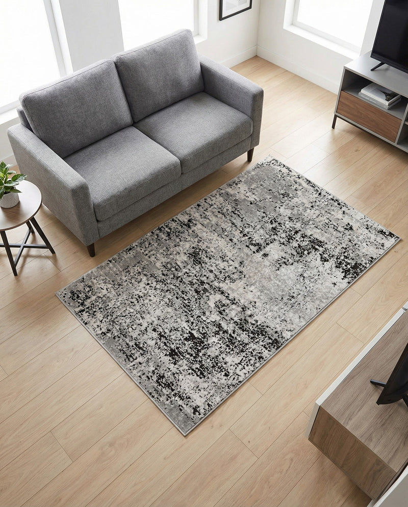 Dresden Elegance Collection Area Rug -  Pirna Rectangle Gray  lifestyle 32