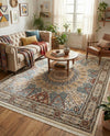 Persian Elegance Collection Area Rug -  Hamedan (Ivory) Rectangle Ivory  lifestyle 4
