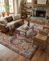 Eden Oasis Collection Area Rug -  Tranquility (Chocolate Brown) Rectangle Chocolate Brown  lifestyle 4