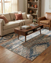 Cascade Range Collection Area Rug - Hood (Navy Blue) Rectangle Navy Blue  lifestyle 30