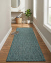 Seaside Serenity Collection Area Rug - Veranda (Teal) Runner Teal  lifestyle 30