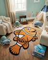 Whimsy Wonders Wool Collection Area Rug - Safari Rectangle Orange  lifestyle 5