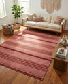 Jewel Oasis Collection Area Rug - Sapphire (Rusty Pink Rose) Rectangle Rusty Pink Rose  lifestyle 12