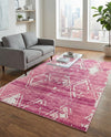 Metro Heights Collection Area Rug -  Madison Rectangle Pink  lifestyle 44