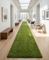 Plush Oasis Collection Area Rug - Serenity (Grass Green) Runner Grass Green  lifestyle 56