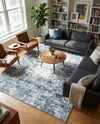 Luminara Sands Collection Area Rug - Elysium (Vintage Blue) Rectangle Vintage Blue  lifestyle 26