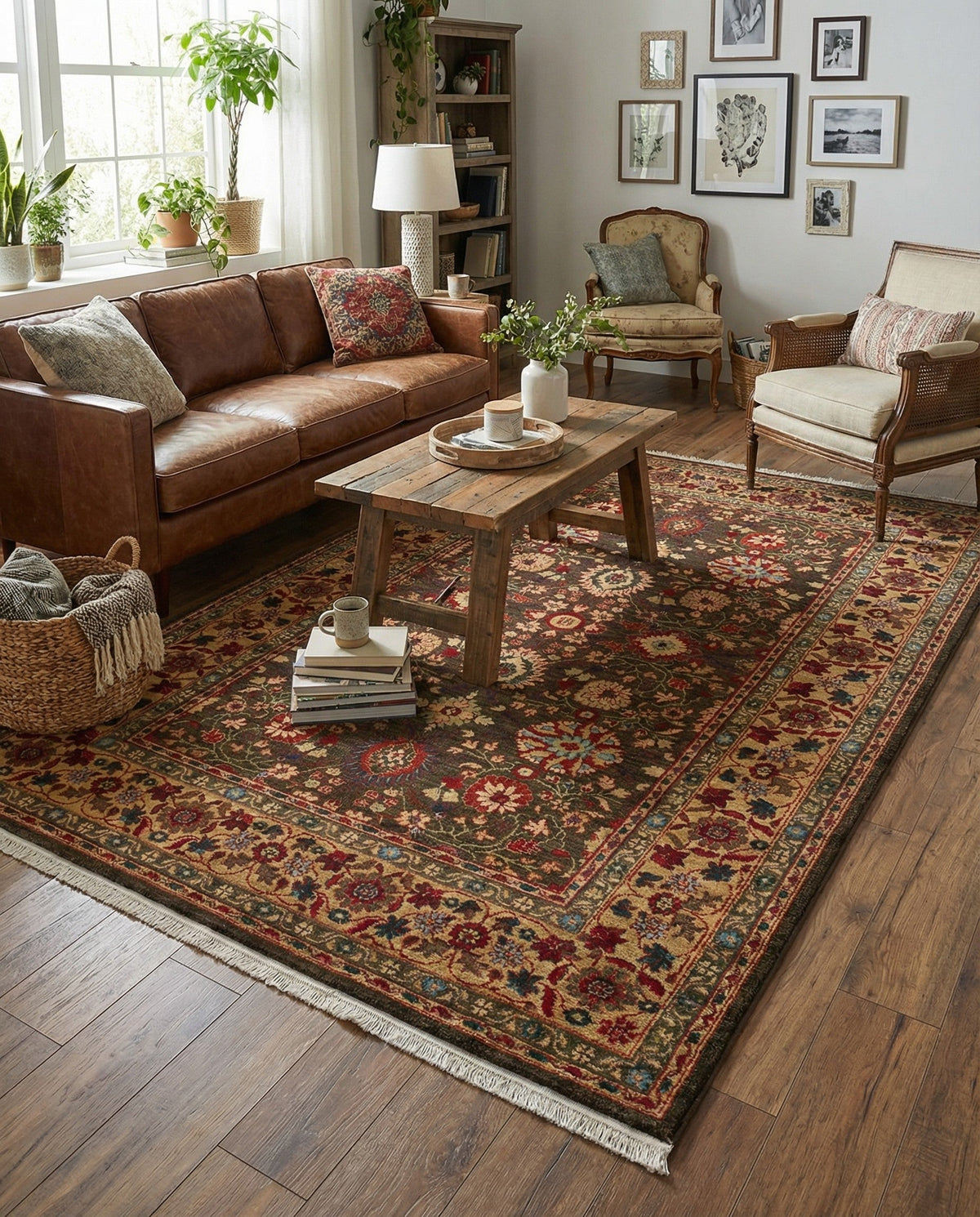 Chelsea Elegance Collection Area Rug -  Osterley Rectangle Light Brown  lifestyle 57