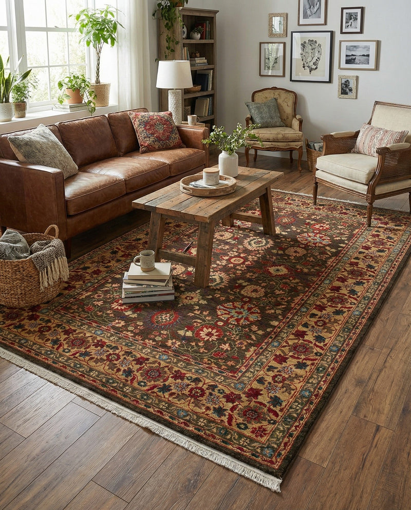 Chelsea Elegance Collection Area Rug -  Osterley Rectangle Light Brown  lifestyle 57