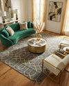 Hollywood Luxe Collection Area Rug - Sunset (Gray Gold) Rectangle Gray Gold  lifestyle 13