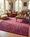 Caribbean Cove Collection Area Rug -  Tobago Rectangle Pink  lifestyle 27