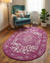 Georgetown Rugs Collection Area Rug - Dupont (Purple) Oval Purple  lifestyle 59