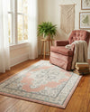 Beverly Grove Collection Area Rug -  Fairfax (Rose) Rectangle Rose  lifestyle 10