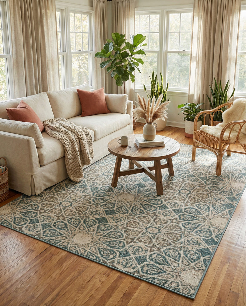 Gobi Sands Collection Area Rug -  UlanBuh Rectangle Multi  lifestyle 9