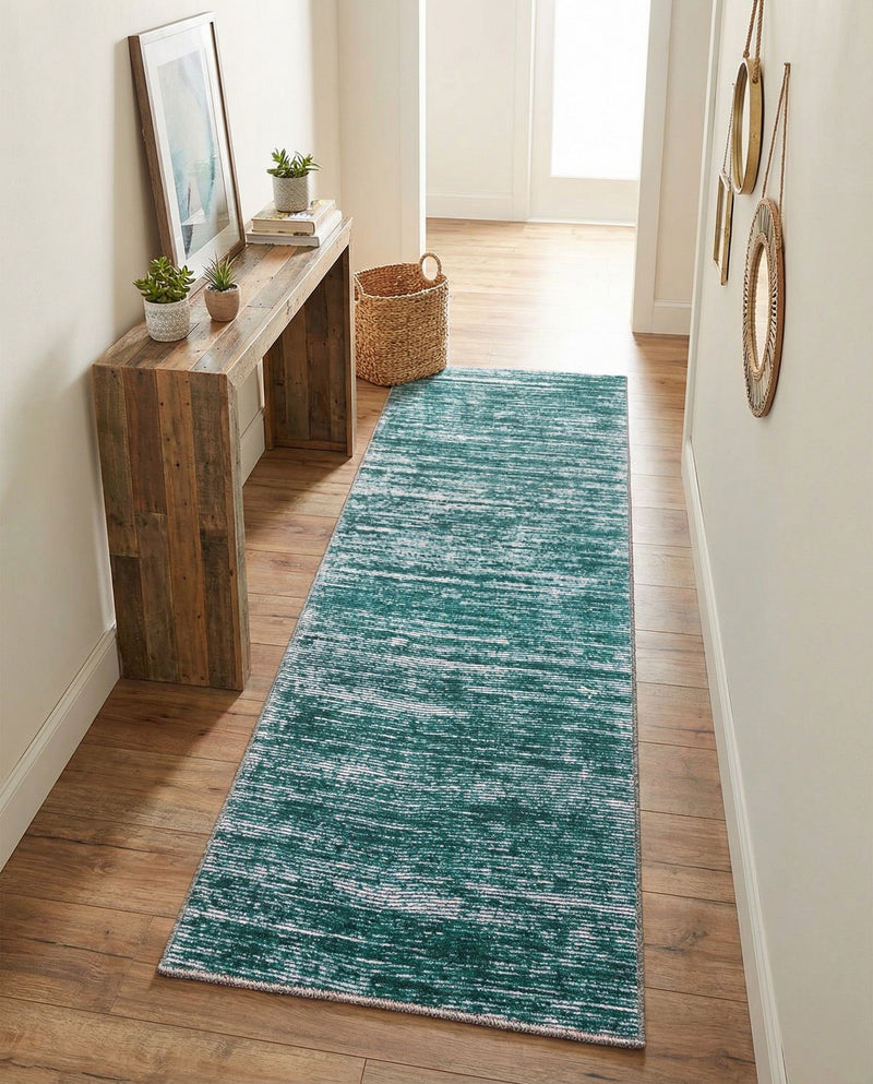 Sahara Essence Collection Area Rug - Oasis (Teal) Runner Teal  lifestyle 58