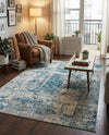 Bloomsbury Elegance Collection Area Rug -  Belgravia Rectangle Blue  lifestyle 39