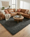 Plush Oasis Collection Area Rug - Serenity (Graphite Gray) Rectangle Graphite Gray  lifestyle 30