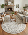 Adriana Terrace Collection Area Rug -  Positano (Ivory) Oval Ivory  lifestyle 44