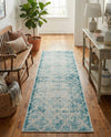 Metro Heights Collection Area Rug -  Midtown Runner Teal  lifestyle 40