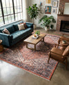 Bazaar Chic Collection Area Rug -  Chefchaouen Rectangle Salmon Pink  lifestyle 11