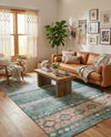 Heritage Elegance Collection Area Rug -  Edinburgh Rectangle Green  lifestyle 14